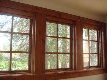 Retractable screens wood windows
